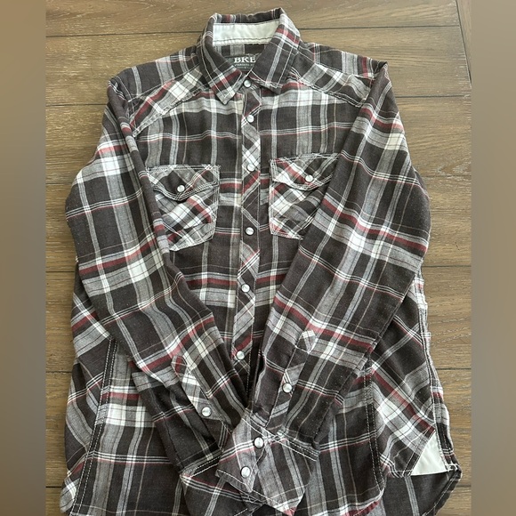 BKE Pearl Snap Long Sleeve Shirt Size‎ S - Picture 2 of 4